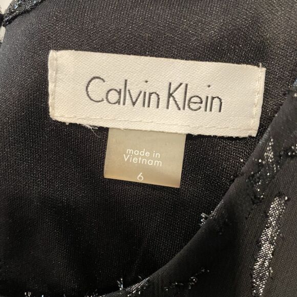 Calvin Klein Cocktail Dress Black 6 - Picture 5 of 10
